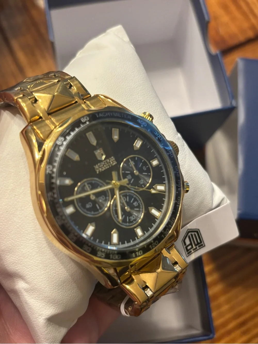 MPW-0344 Invicta Montres Prestige Men 44.5mm Metal Gold Black PC21S Quartz Watch